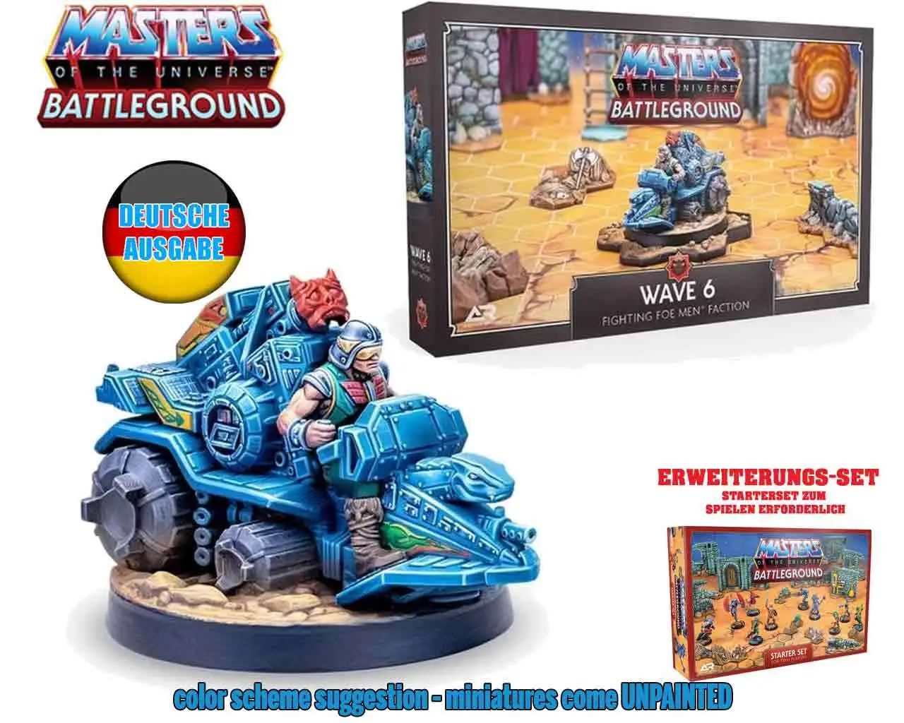 MOTU:Battleground - Wave 6 - Fighting Foe Men faction German DS Modellismo MOTU:Battleground Wave 6 Fighting Foe Men