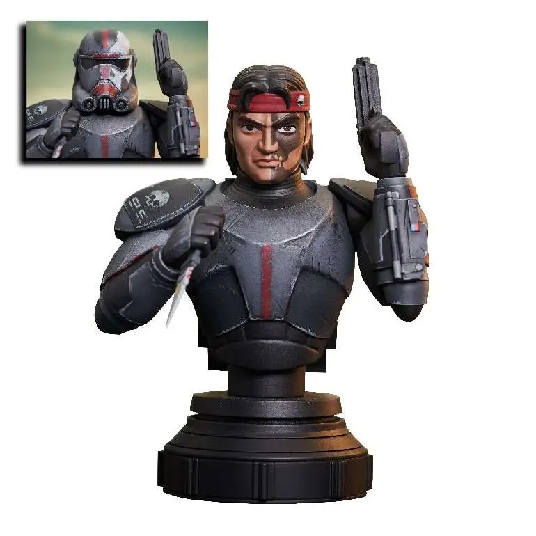 Star Wars Bad Batch Hunter 1/7 Scale Bust DS Modellismo Star Wars Bad Batch Hunter Scale scala 1/7
