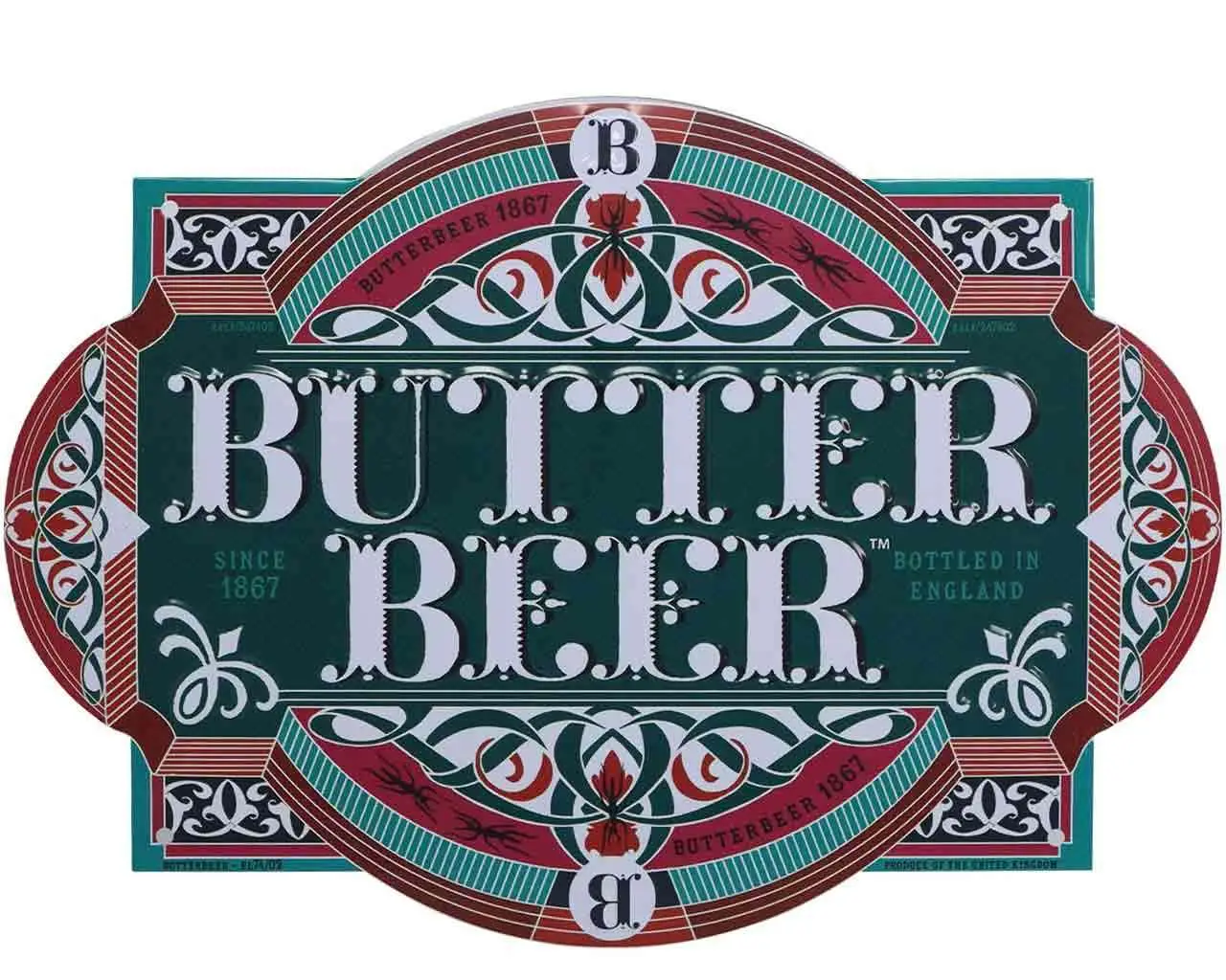 Harry Potter - Butterbeer Tin Sign DS Modellismo Harry Potter Butterbeer Tin Sign FANATTIK