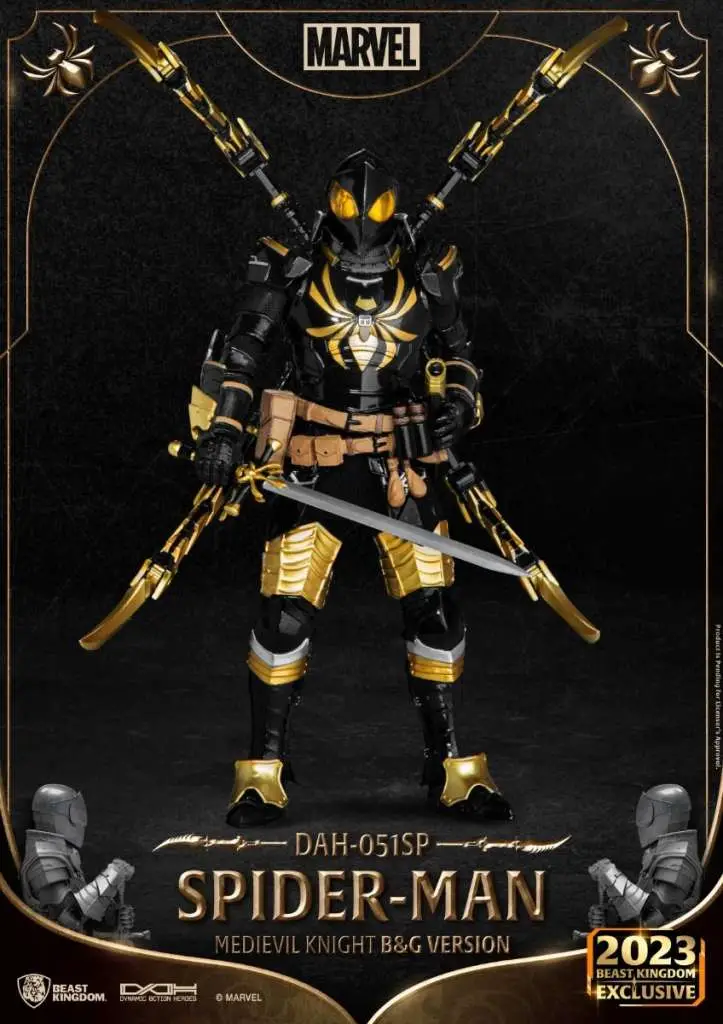 Medieval Knight Spider-Man B&G Ver. Figu DS Modellismo Medieval Knight Spider-Man B&G Figu