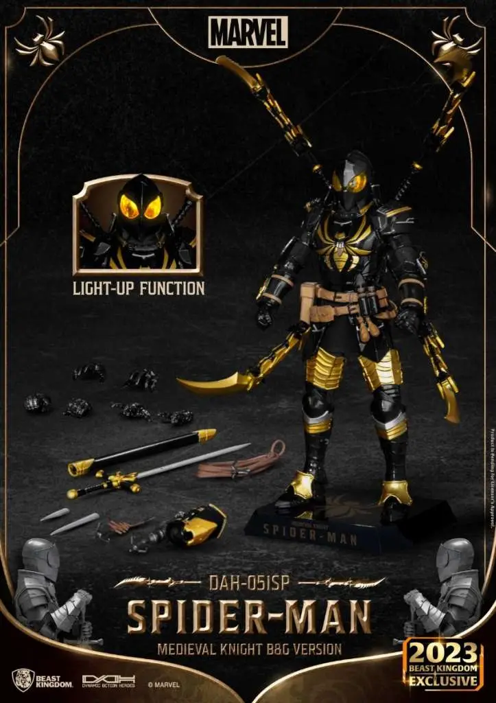 Medieval Knight Spider-Man B&G Ver. Figu DS Modellismo Medieval Knight Spider-Man B&G Figu
