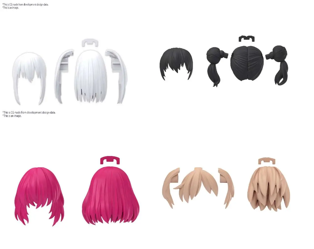 30MS Option Hair Style Parts Vol 10 All 4 Types DS Modellismo 30MS Option Hair Style Parts Vol 10 All 4