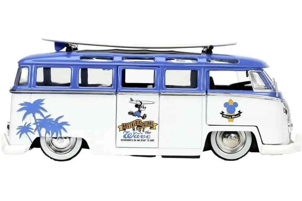 Mickey Mouse 1967 Volkswagen T1 Van & Mickey 1/24 Die-Cast Model DS Modellismo Mickey Mouse 1967 Volkswagen T1 scala 1/24