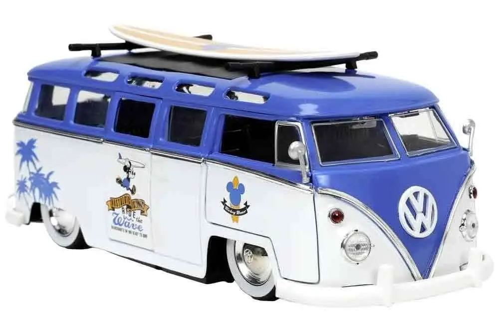 Mickey Mouse 1967 Volkswagen T1 Van & Mickey 1/24 Die-Cast Model DS Modellismo Mickey Mouse 1967 Volkswagen T1 scala 1/24
