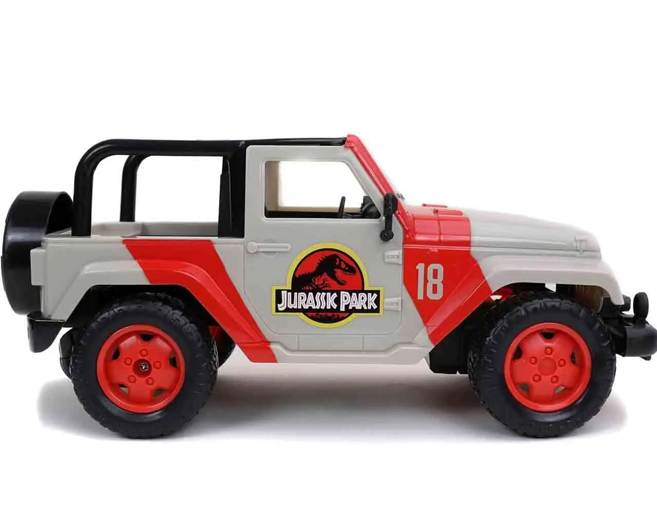 Jurassic Park 1992 Jeep Wrangler YJ Sahara 1/16 Remote Control Model DS Modellismo Jurassic Park 1992 Jeep Wrangler scala 1/16
