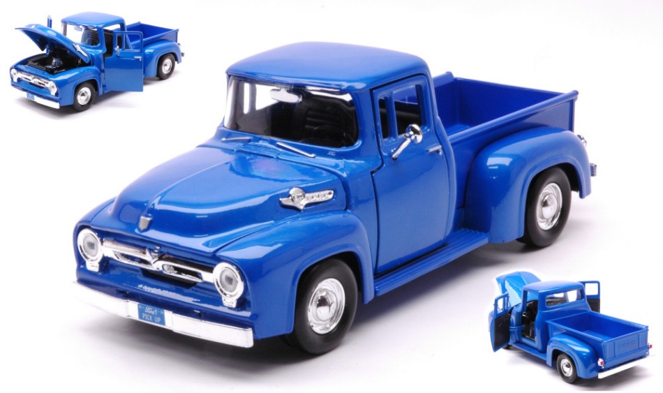 Ford F-100 Pick UP 1956 Blue 1:24 DS Modellismo Ford F-100 Pick Up 1956 Blue scala 1:24