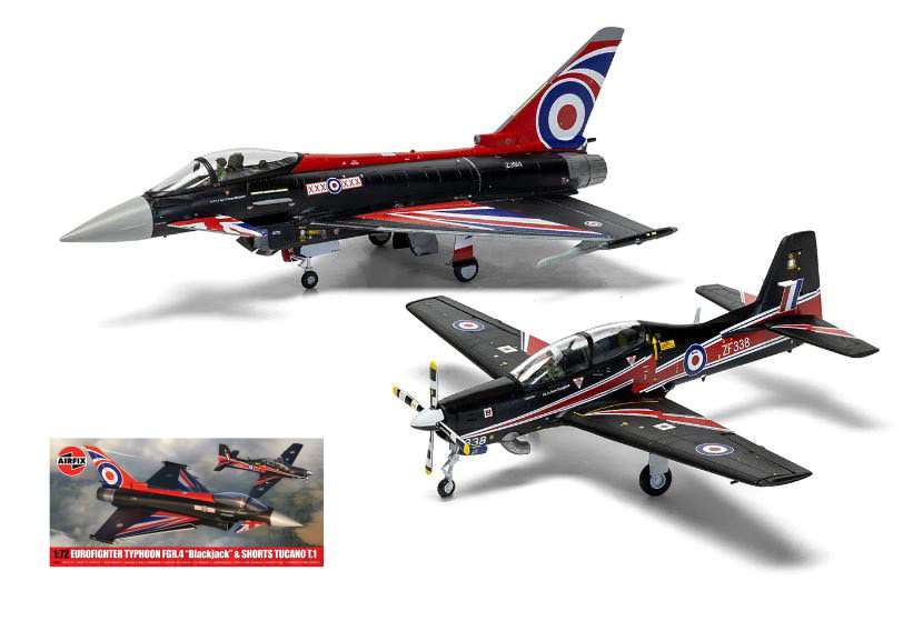 Twin Pack - Eurofighter Typhoon FGR.4 (Blackjac) + Shorts Tucan Kit 1:72 DS Modellismo Twin Pack Eurofighter Typhoon scala 1:72