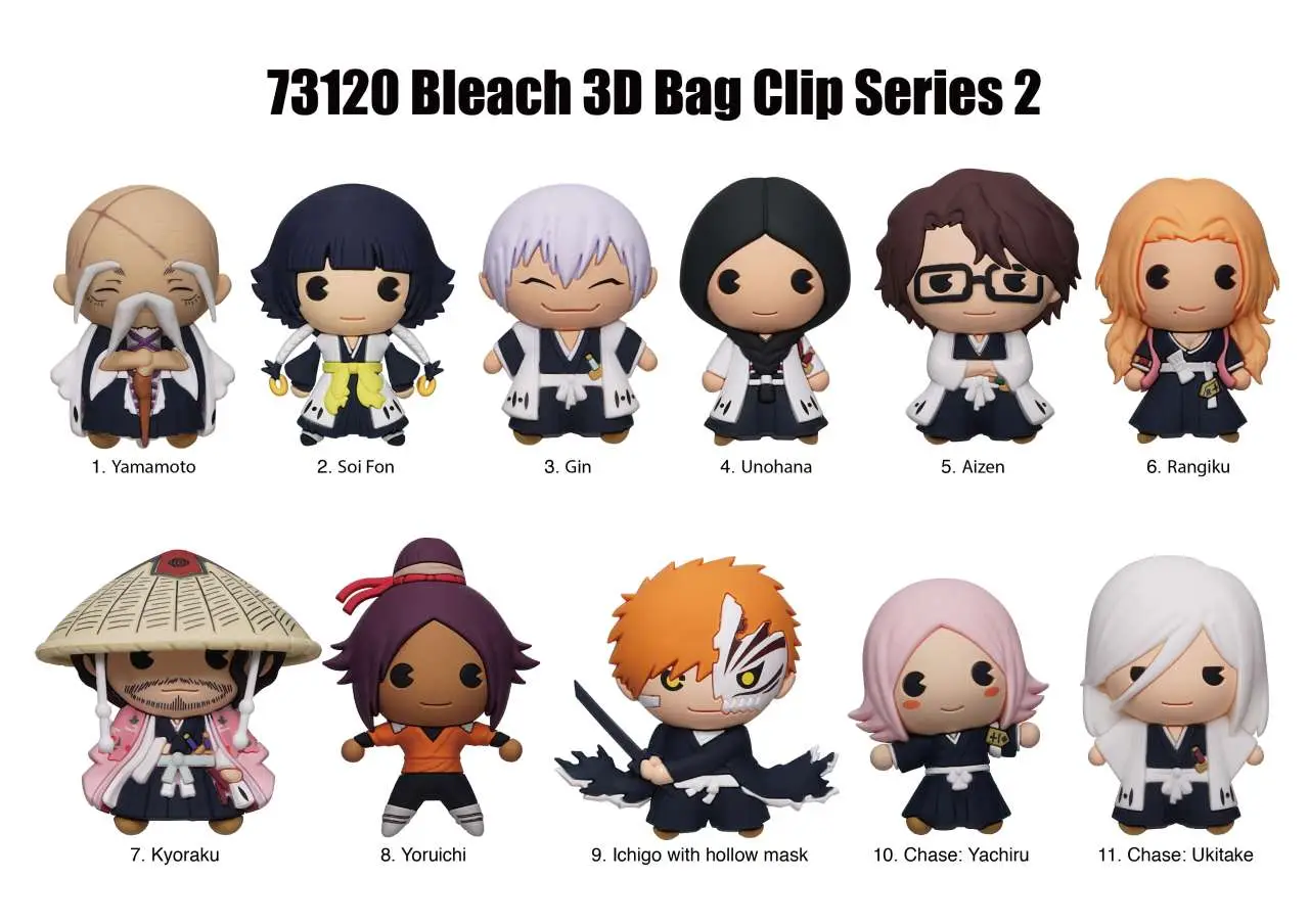 Clip ferma sacchetti Moschettone Bleach s2 Blind Box Display (24) DS Modellismo Clip ferma sacchetti Moschettone Bleach s2
