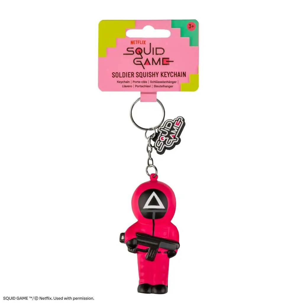 Portachiavi Squid Game Soldier Squishy DS Modellismo Portachiavi Squid Game Soldier Squishy