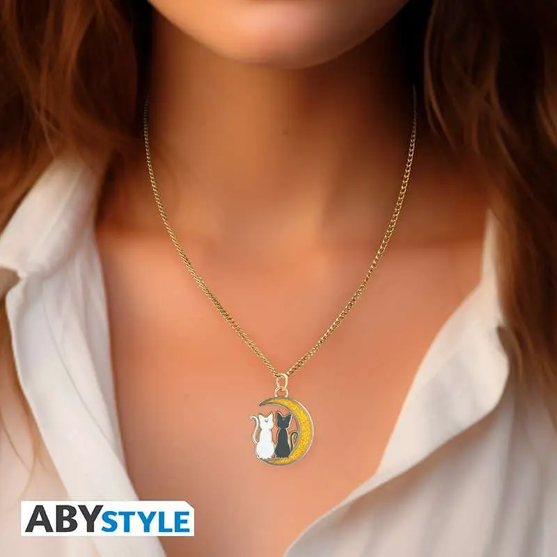 Collana Sailor Moon Cats on The Moon Pendant DS Modellismo Collana Sailor Moon Cats on Moon Pendant