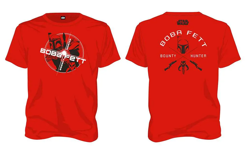 Maglietta sw Boba Fett Bounty Hunter Red Men DS Modellismo Maglietta sw Boba Fett Bounty Hunter Red Men