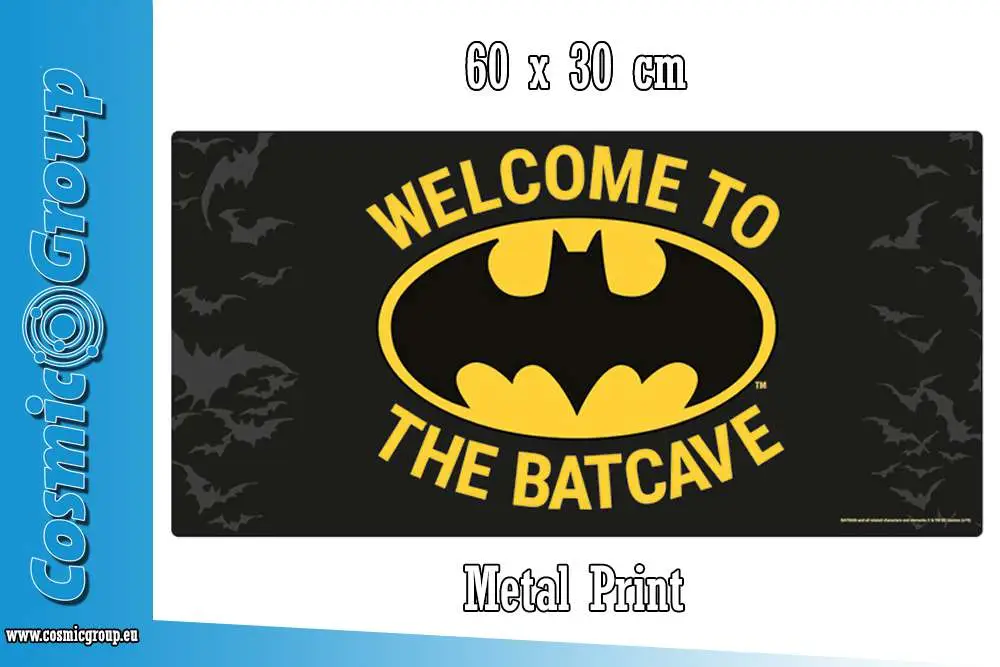 Insegna Batman Batcave in metallo Sign DS Modellismo Insegna Batman Batcave in metallo Sign