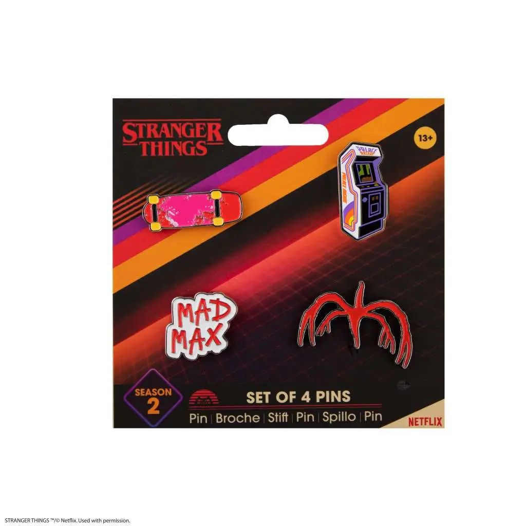 Set di spille Spilla Stranger Things Season 2 (4) DS Modellismo di spille Spilla Stranger Things Season 2