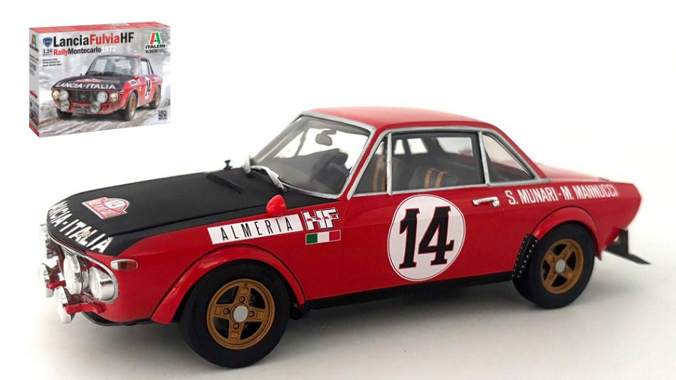 Lancia Fulvia HF Rally Monte Carlo 1972 Kit 1:24 DS Modellismo Lancia Fulvia Hf Rally Monte scala 1:24