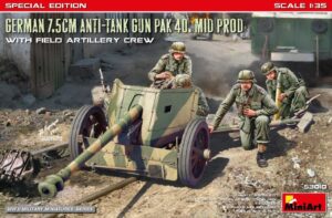 German 7,5 cm Anti Tank Gun Pak scala 1:35