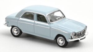 Peugeot 204 1967 Sky Blue scala H0 1:87