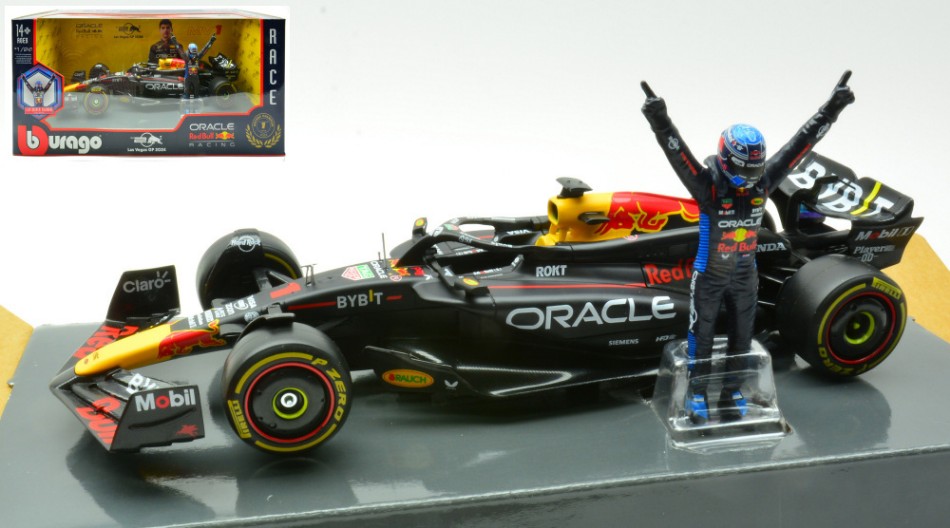 Red Bull RB20 N.1 2024 Max Verstappen with Figure 1:24 DS Modellismo Red Bull RB20 2024 Max Verstappen scala 1:24