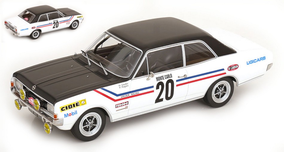Ople Commodore A N.20 Rally Monte Carlo 1971 Greder-Pagani 1:18 DS Modellismo Ople Commodore A Rally Monte scala 1:18