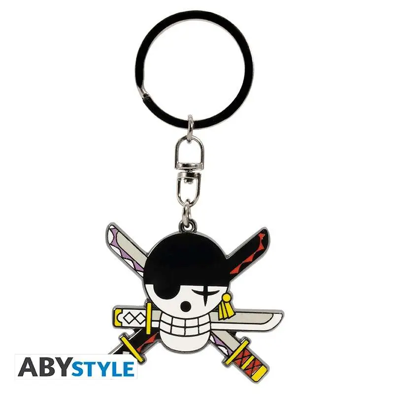Portachiavi One Piece Roronoa Zoro emblema DS Modellismo Portachiavi One Piece Roronoa Zoro emblema