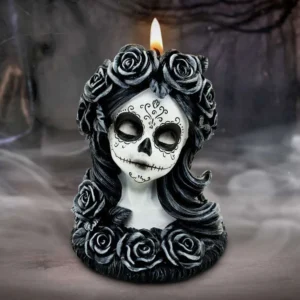 Flor De Muerte Tea Light Holder NEMESIS NOW