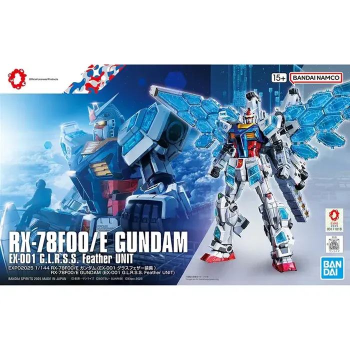 HG Gundam RX-78F00/E EX-001 G.L.R.S.S. Feather Unit 1/144 DS Modellismo Hg Gundam RX-78F00/E EX-001 scala 1/144