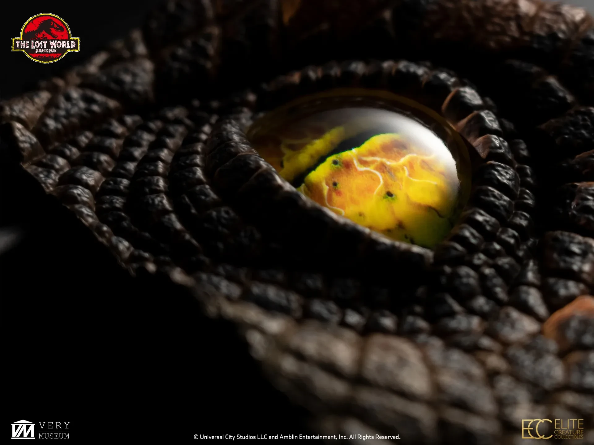Jurassic Park the Lost World Male Velociraptor Eye Prop Replica DS Modellismo Jurassic Park Lost World Male Velociraptor
