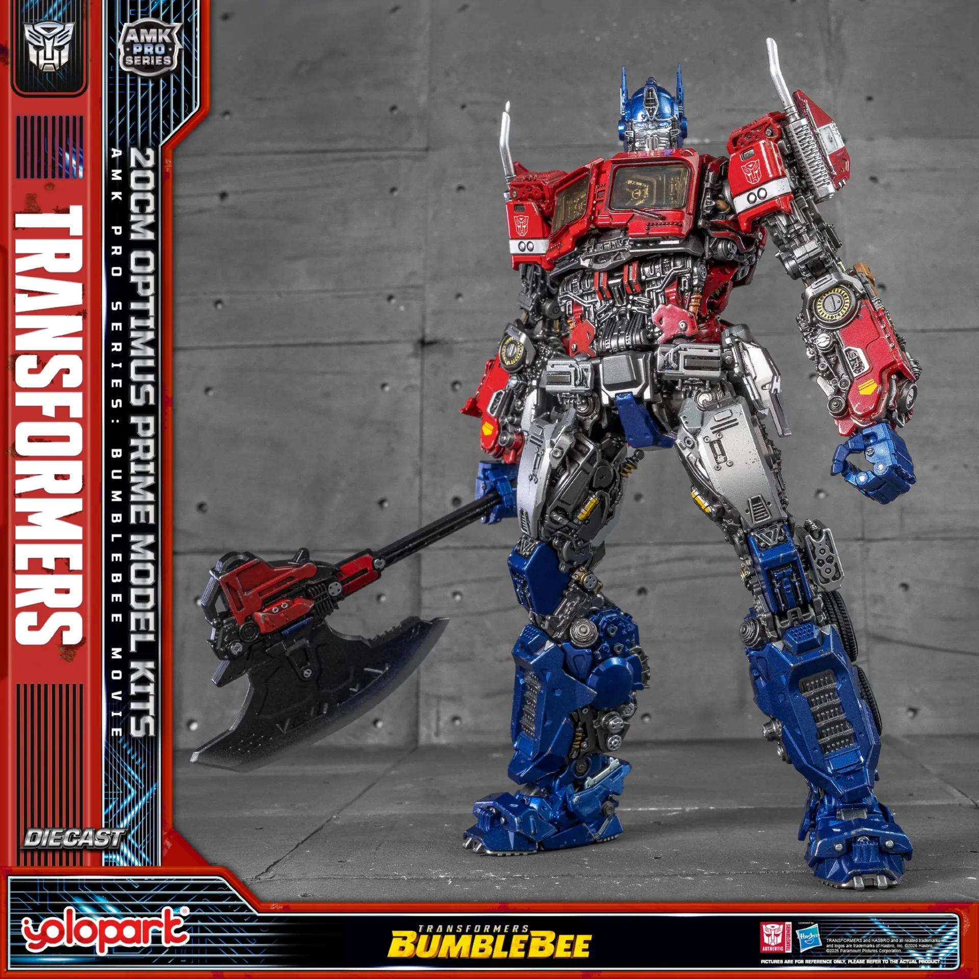 Transformers Bumblebee Movie Optimus Prime Earth Mode AMK Pro Model Kit DS Modellismo Transformers Bumblebee Movie Optimus Prime