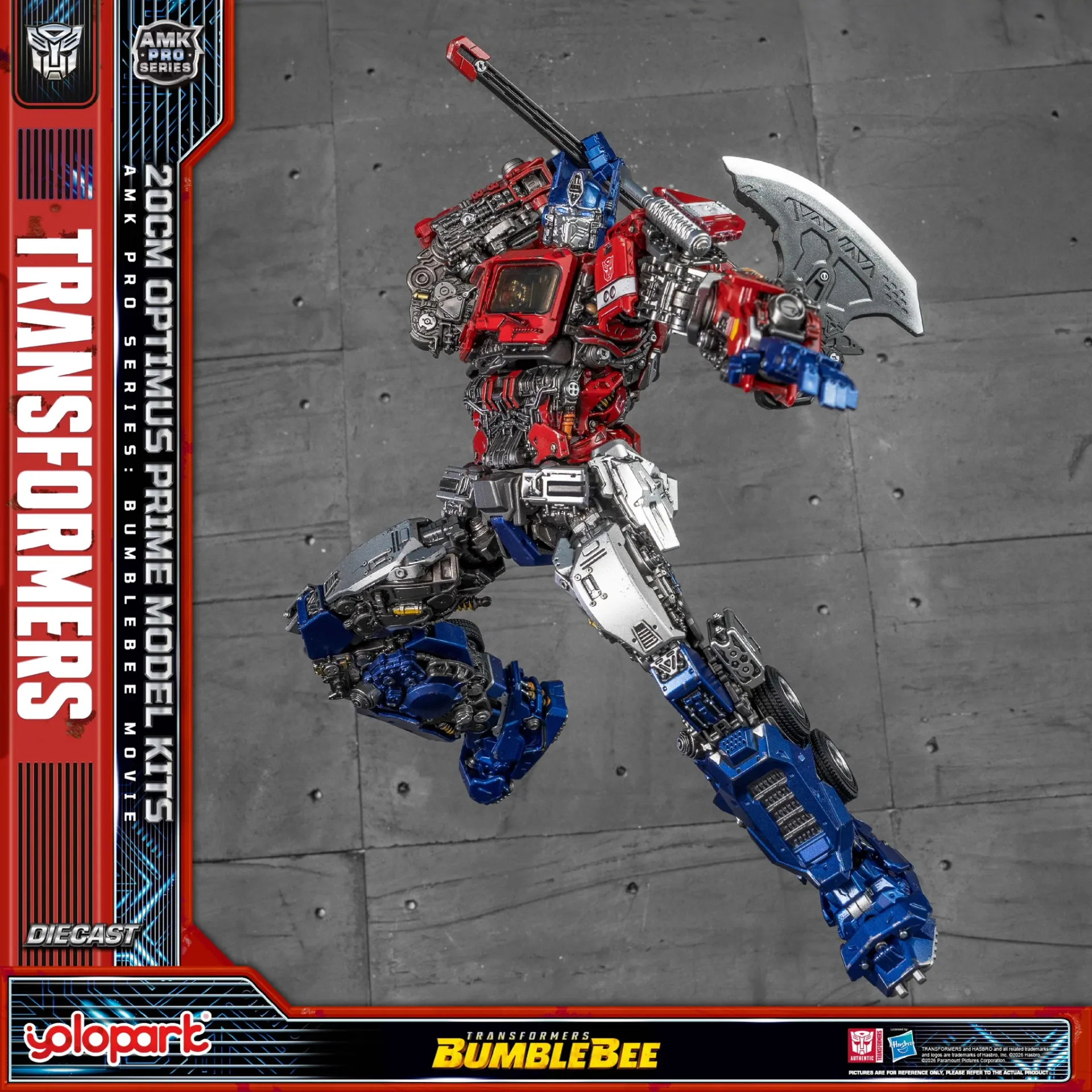 Transformers Bumblebee Movie Optimus Prime Earth Mode AMK Pro Model Kit DS Modellismo Transformers Bumblebee Movie Optimus Prime