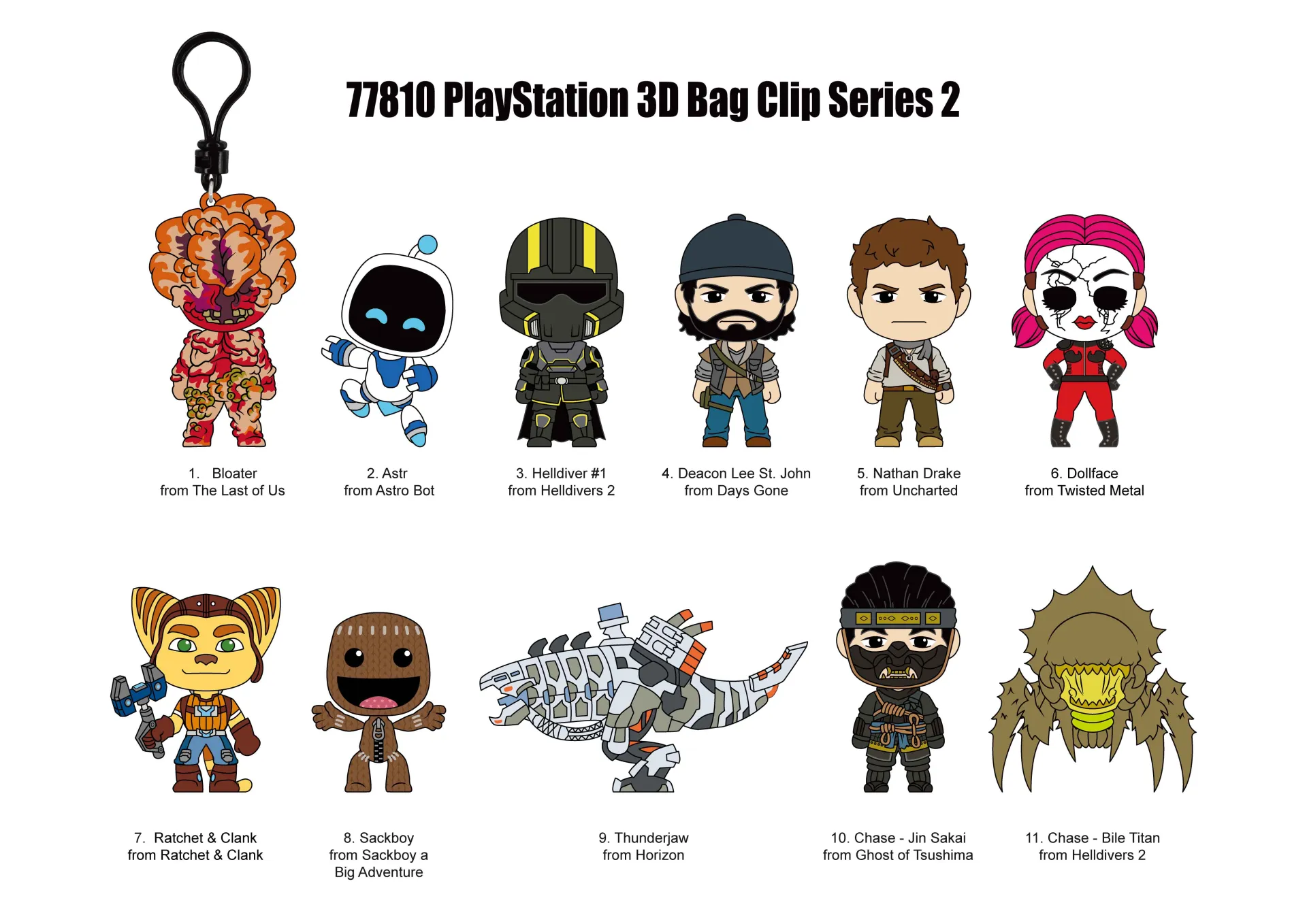 Clip ferma sacchetti Playstation Series 2 Blind Box Display (24) DS Modellismo Clip ferma sacchetti Playstation 2 Blind Box