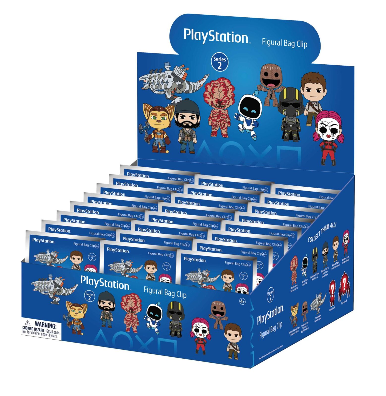 Clip ferma sacchetti Playstation Series 2 Blind Box Display (24) DS Modellismo Clip ferma sacchetti Playstation 2 Blind Box