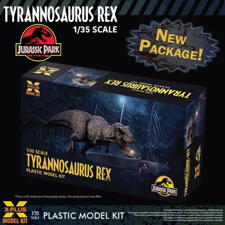 Jurassic Park T-Rex 1/35 Plastic Model Kit DS Modellismo Jurassic Park T-Rex Plastic Model scala 1/35