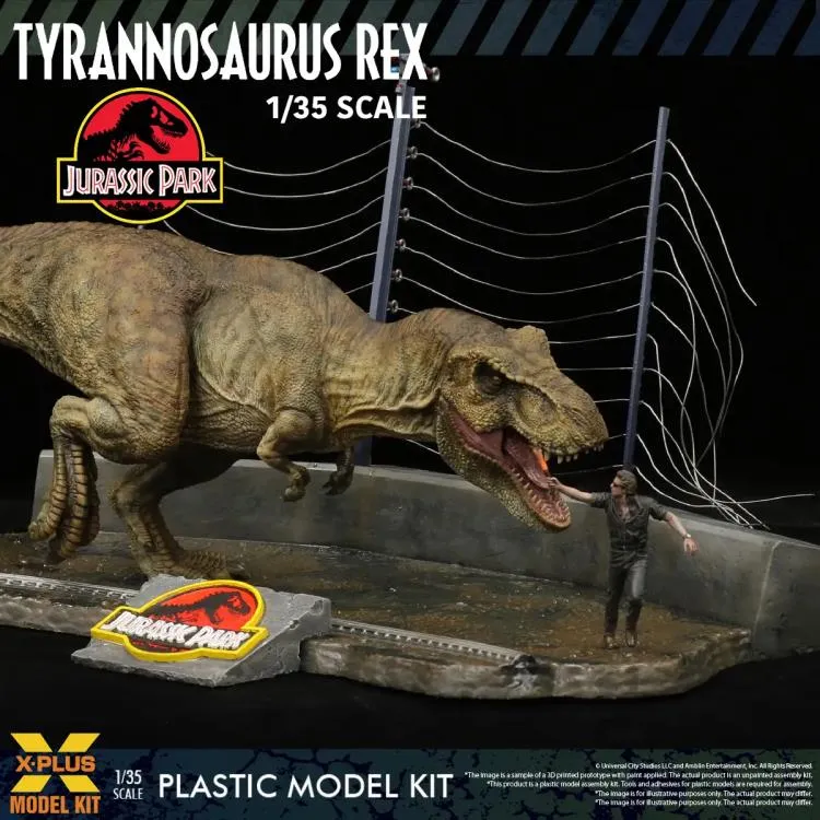 Jurassic Park T-Rex 1/35 Plastic Model Kit DS Modellismo Jurassic Park T-Rex Plastic Model scala 1/35