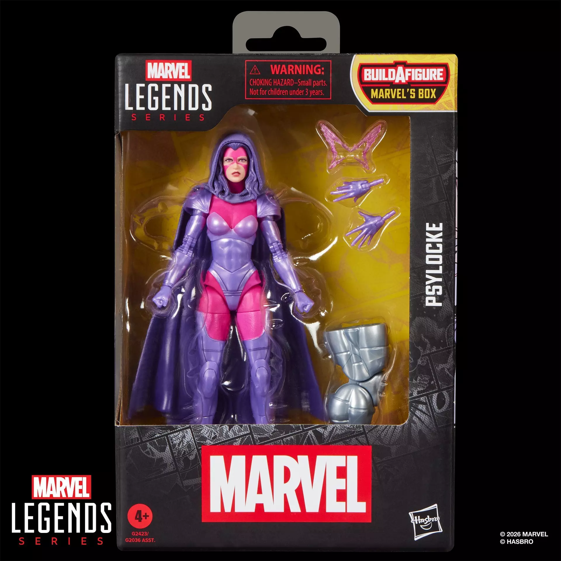 Marvel Legends Buildable Figure Series Box Psylocke Action Figure DS Modellismo Marvel Legends Buildable Box Psylocke Action