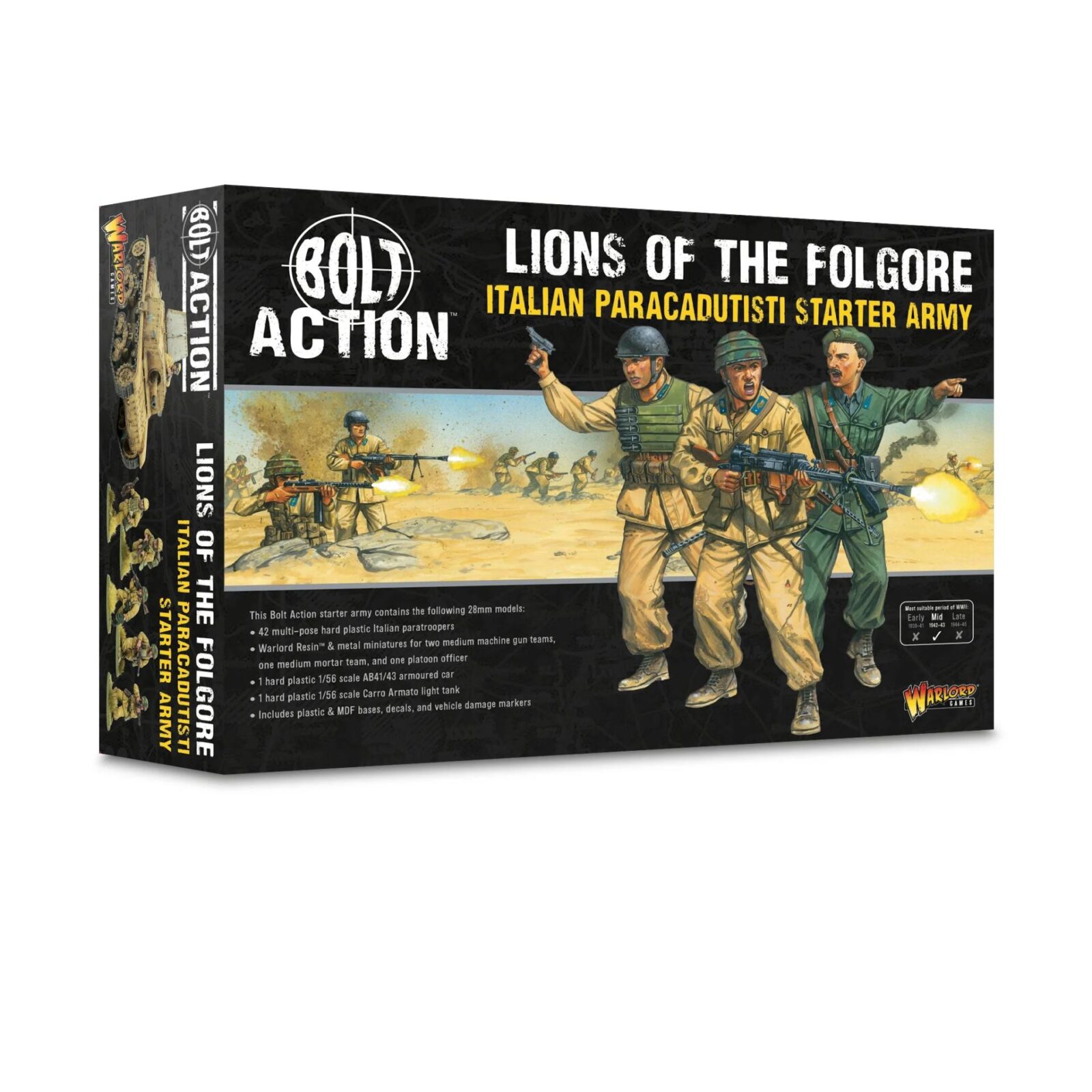 Bolt Action Lions of Folgore Starter Army DS Modellismo Bolt Action Lions Folgore Starter Army