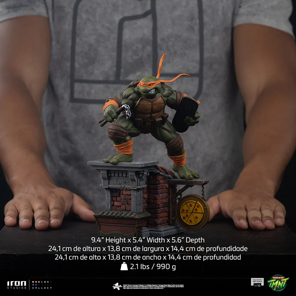 Statua Teenage Mutant Ninja Turtles Michelangelo Unleashed 1/10 DS Modellismo Statua Teenage Mutant Ninja scala 1/10