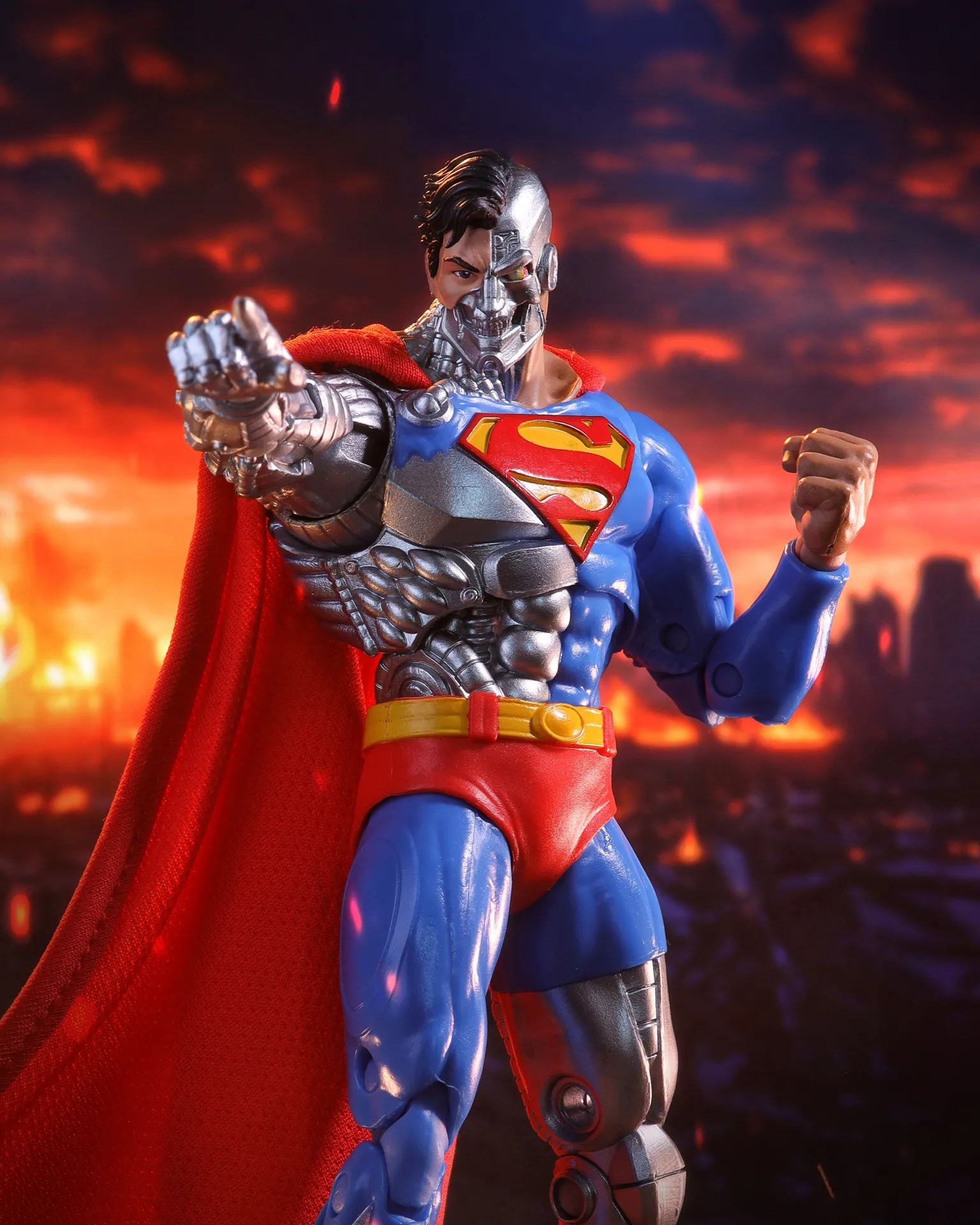 McFarlane Vault DC Multiverse 7INCH Cyborg Superman Action Figure DS Modellismo McFarlane Vault Dc Multiverse 7INCH Cyborg
