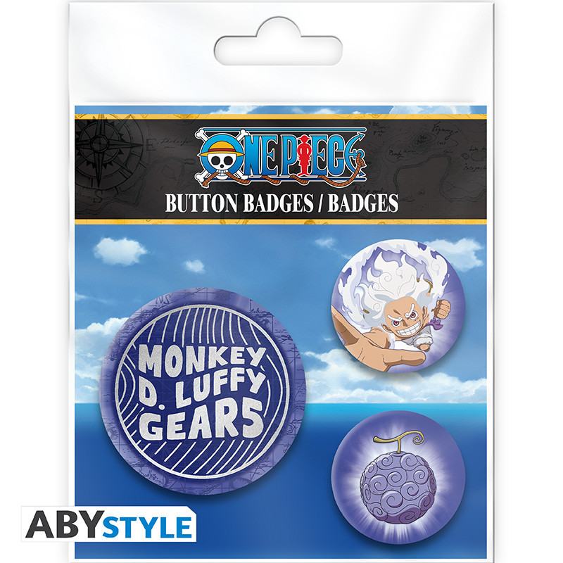 One Piece Luffy Gear 5TH Badge Pack DS Modellismo One Piece Luffy Gear 5TH Badge