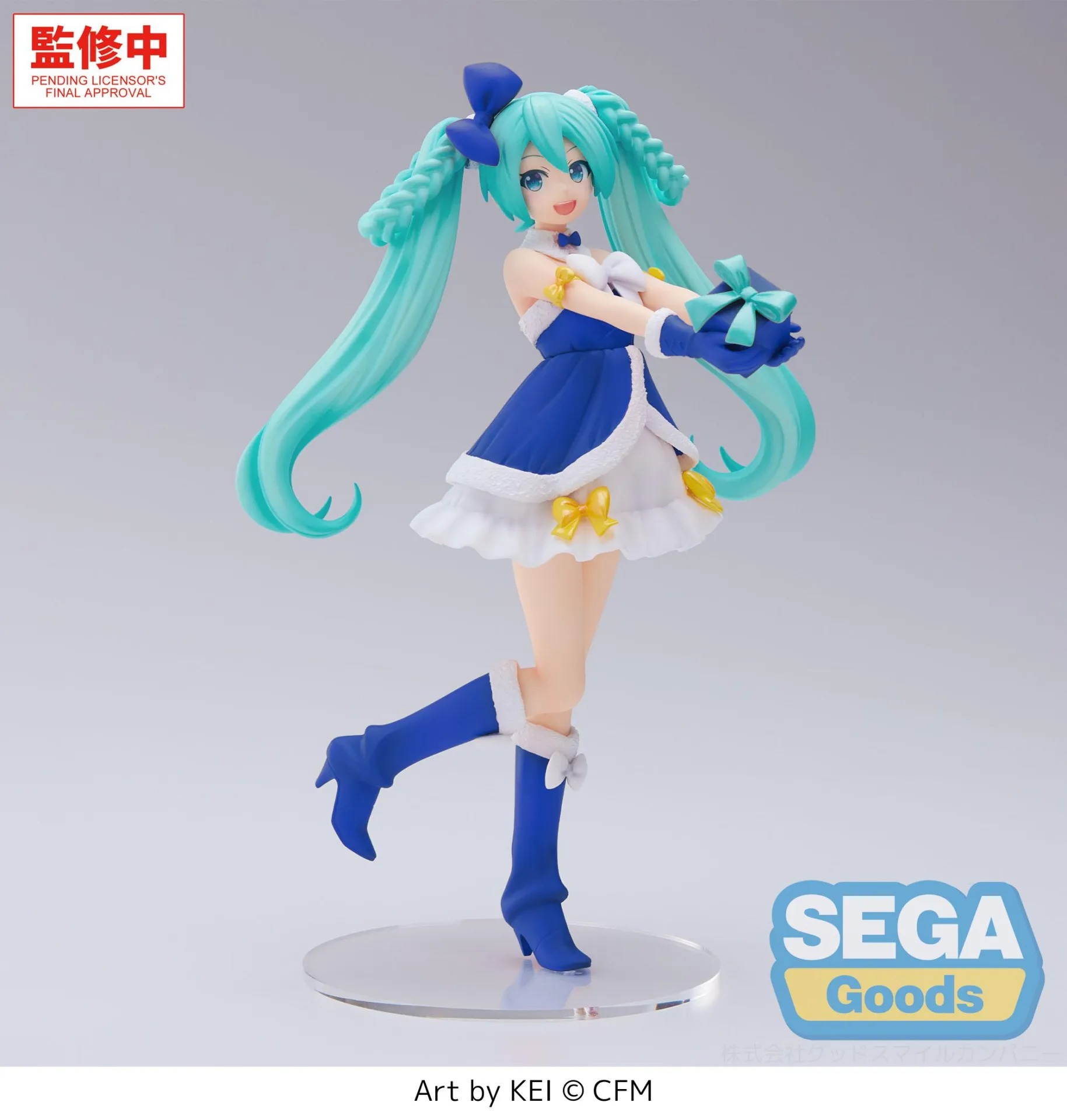 Hatsune Miku Sapphire Christmas High Premium Figure DS Modellismo Hatsune Miku Sapphire Christmas High Premium