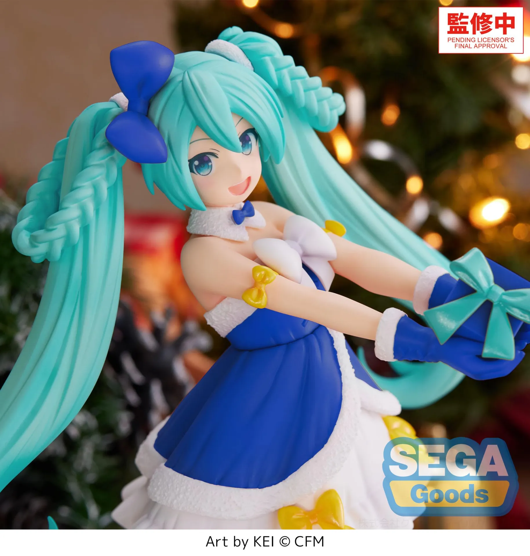 Hatsune Miku Sapphire Christmas High Premium Figure DS Modellismo Hatsune Miku Sapphire Christmas High Premium