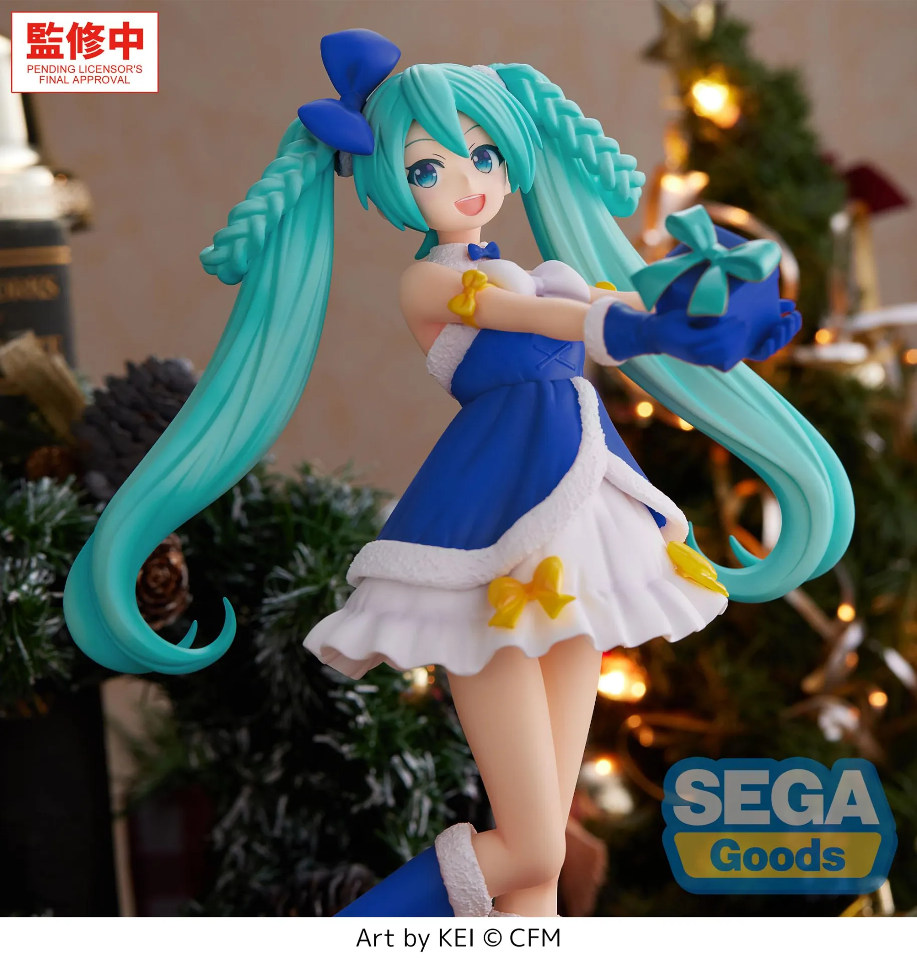 Hatsune Miku Sapphire Christmas High Premium Figure DS Modellismo Hatsune Miku Sapphire Christmas High Premium