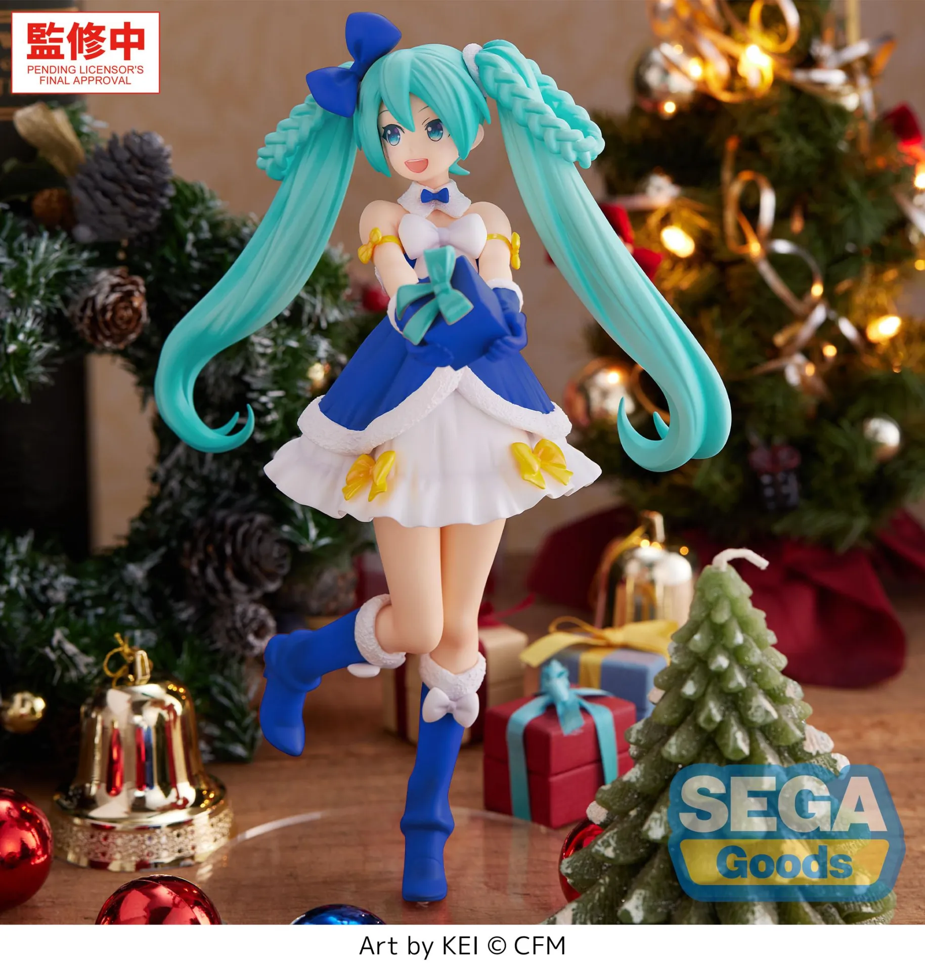 Hatsune Miku Sapphire Christmas High Premium Figure DS Modellismo Hatsune Miku Sapphire Christmas High Premium