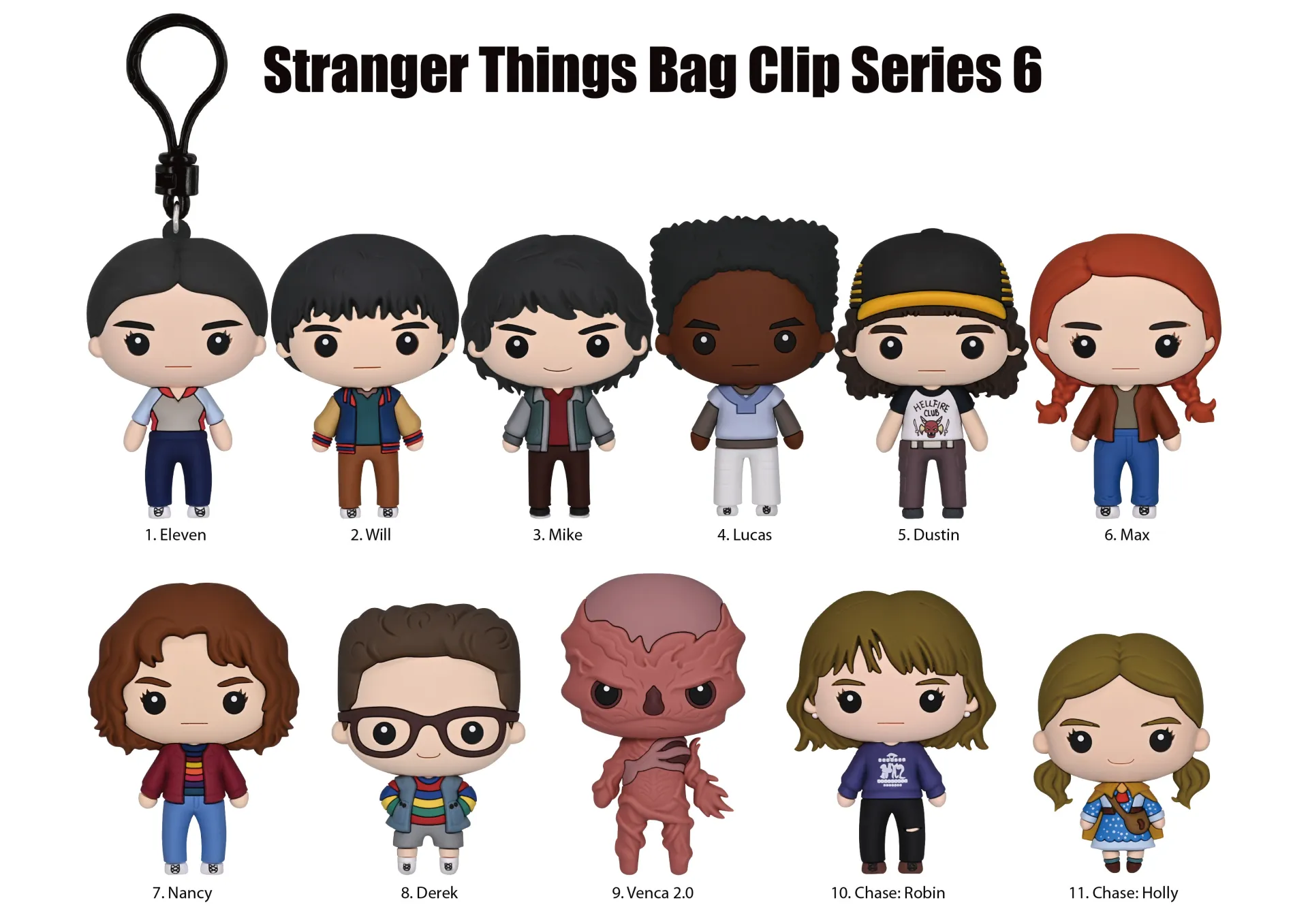 Clip ferma sacchetti Stranger Things S5 Blind Box (24) DS Modellismo Clip ferma sacchetti Stranger Things S5