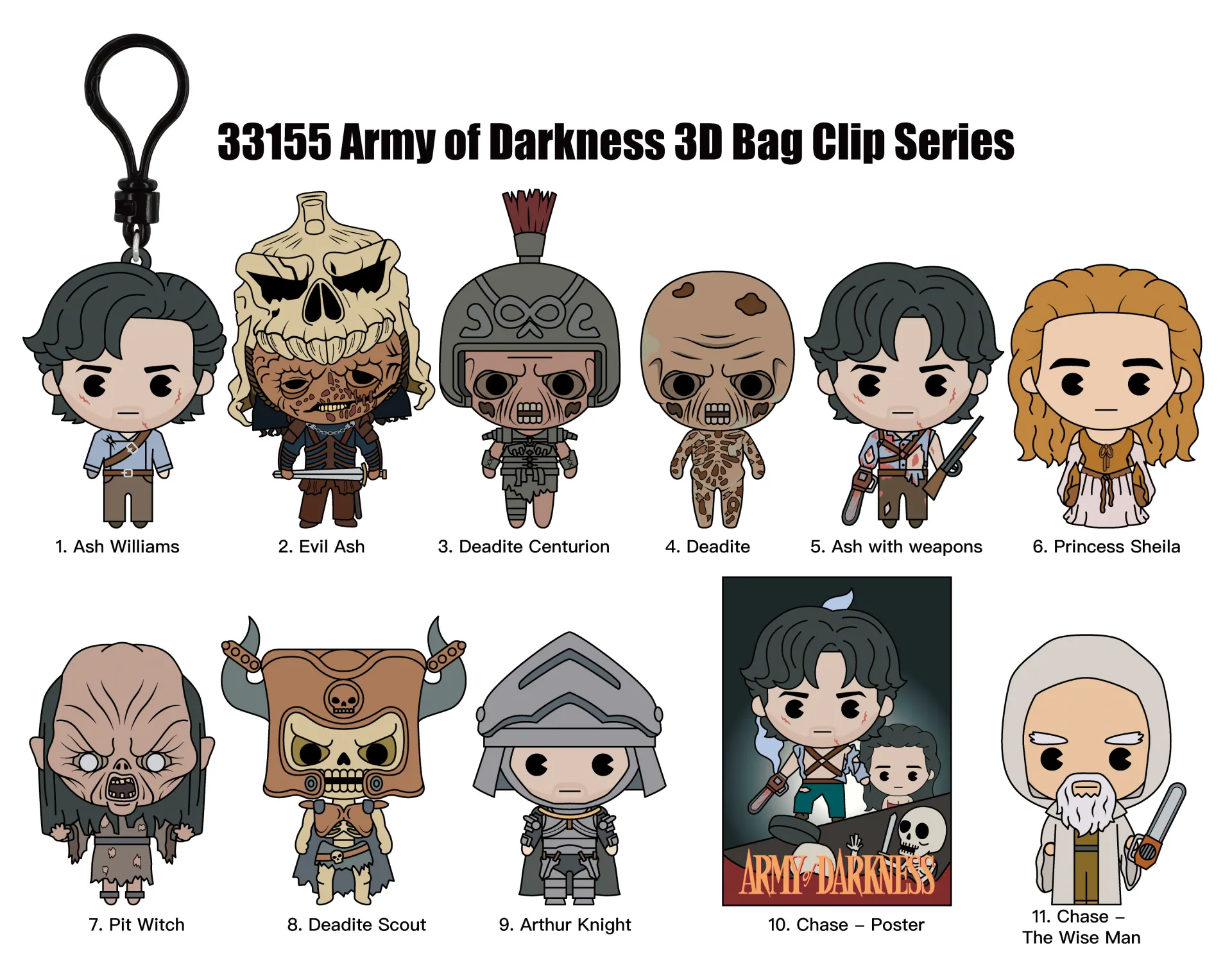 Clip ferma sacchetti Army OF Darkness Blind Box Display (24) DS Modellismo Clip ferma sacchetti Army Darkness Blind Box