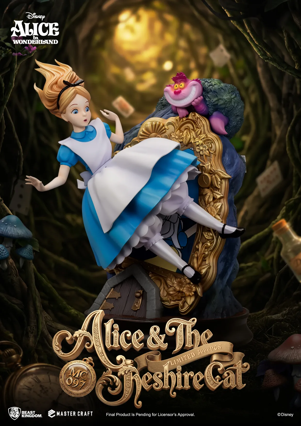 Statua Alice nel Paese delle Meraviglie & the Cheshire Cat Master Craft DS Modellismo Statua Alice nel Paese delle Meraviglie