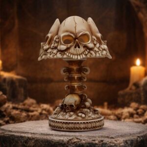 Gothic Skull Lamp Bone NEMESIS NOW