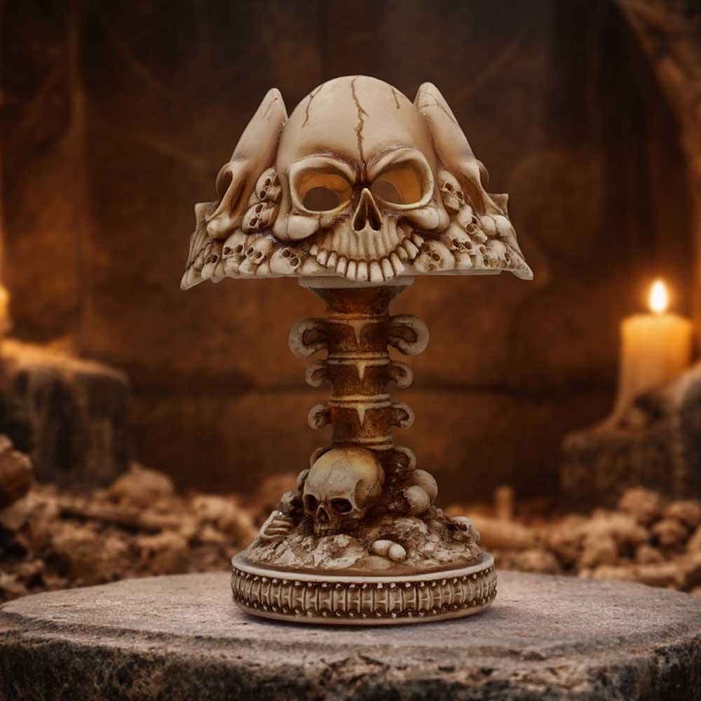 Gothic Skull Lamp Bone DS Modellismo Gothic Skull Lamp Bone NEMESIS NOW