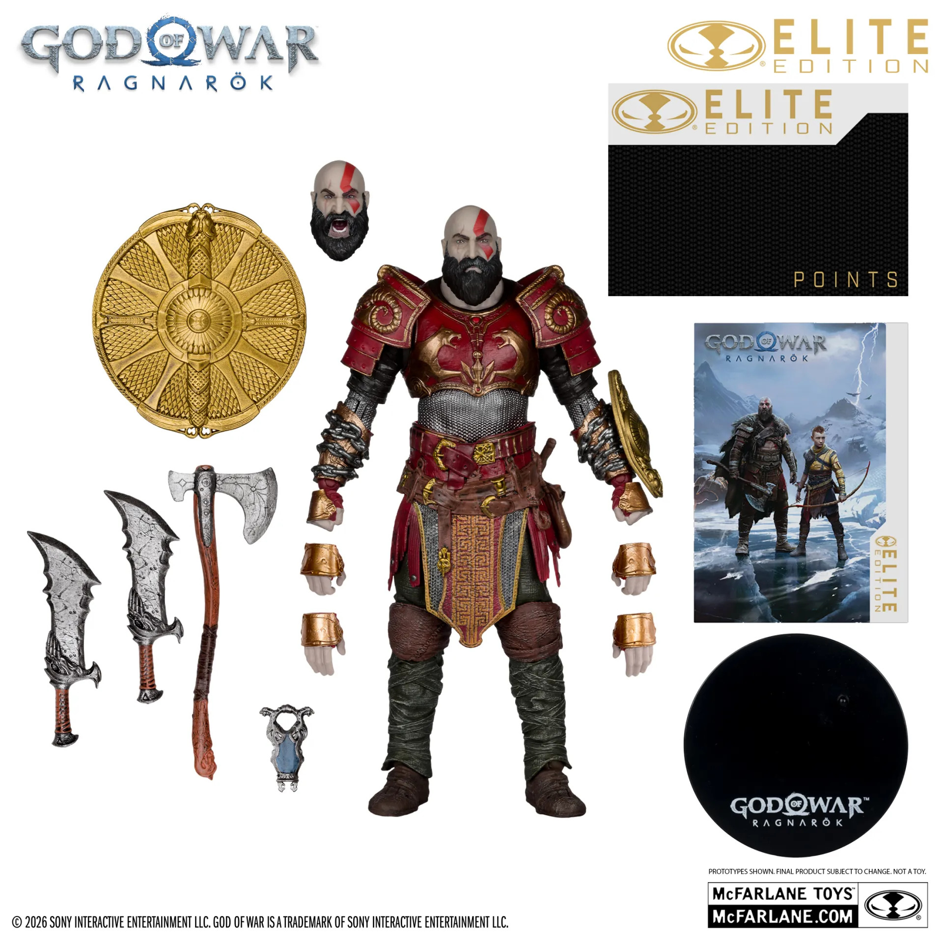 McFarlane Elite Edition 7INCH God of War Kratos Ares Armor Figure DS Modellismo McFarlane Elite 7INCH God War Kratos Ares
