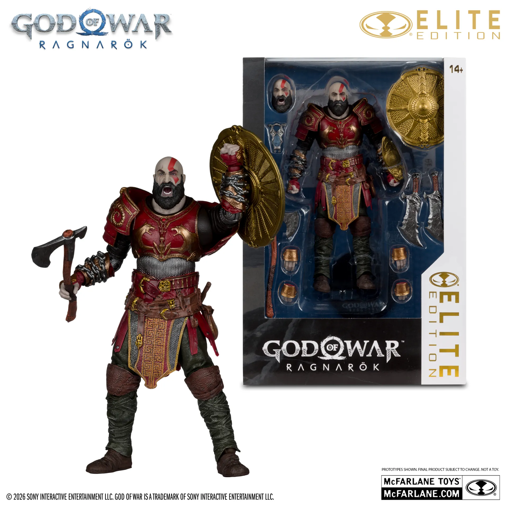 McFarlane Elite Edition 7INCH God of War Kratos Ares Armor Figure DS Modellismo McFarlane Elite 7INCH God War Kratos Ares