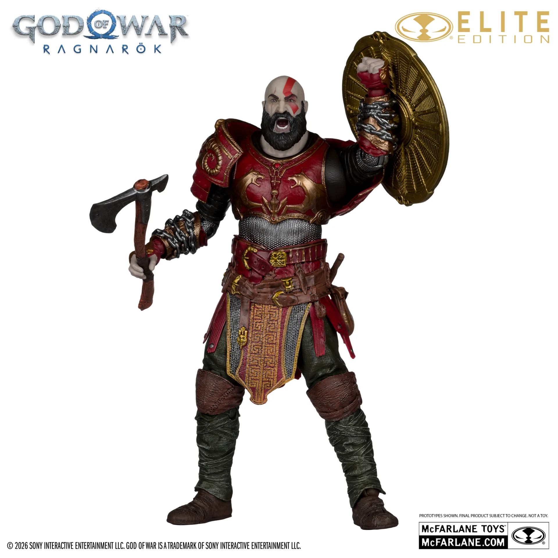 McFarlane Elite Edition 7INCH God of War Kratos Ares Armor Figure DS Modellismo McFarlane Elite 7INCH God War Kratos Ares