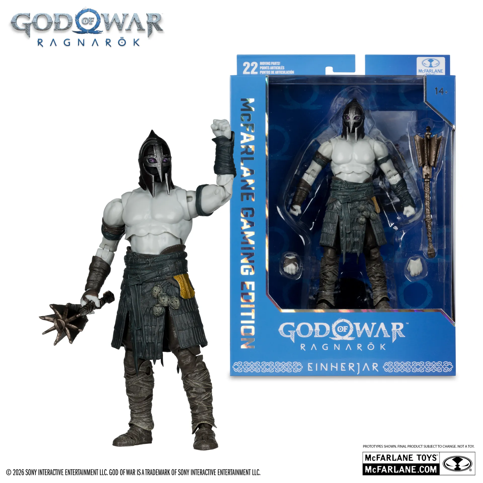 McFarlane Gaming Edition 7INCH God of War WV1 Einherjar Figure DS Modellismo McFarlane Gaming 7INCH God War WV1 Einherjar